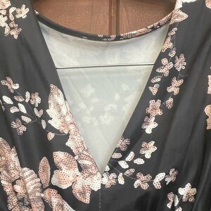 V neck long sleeve blouse